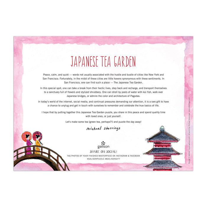 Michael Storrings Japanese Tea Garden 300 Piece Puzzle 300 Piece Puzzles Galison