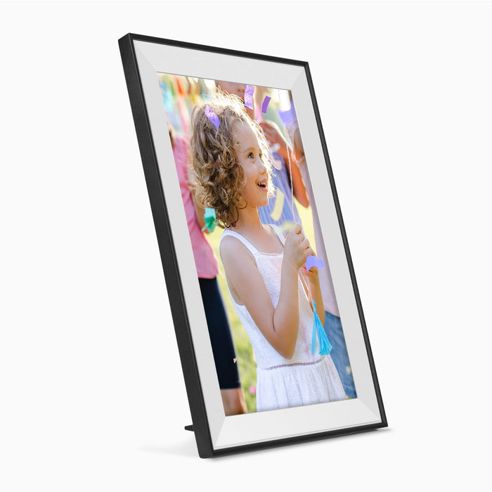 Aluratek 10.1-inch WiFi Digital Photo Frame Vertical Angle View