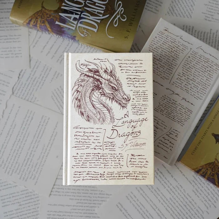 A Language of Dragons LitJoy Edition by S.F. Williamson with new immersive and artistic casewrap, page edges, and endpapers