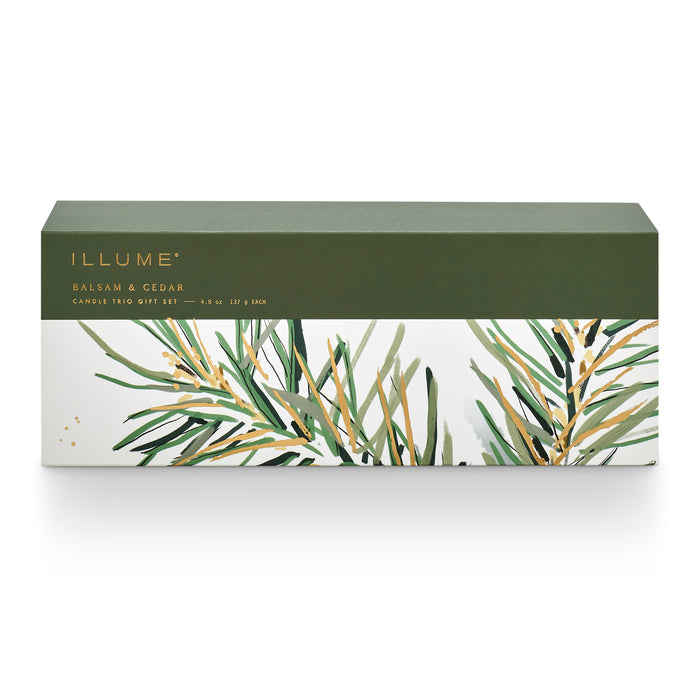 Balsam & Cedar Candle Trio Gift Set