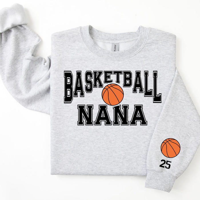 Basketball Personalized Sweatshirt for Mom, Dad or Family Supporters