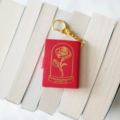 Beauty and the Beast Fairytale Book Keychain