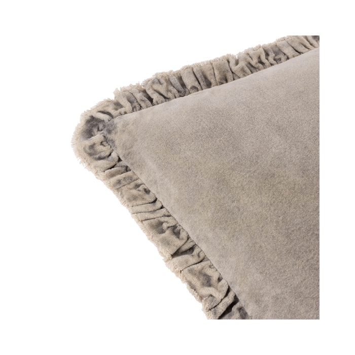 Bertie Taupe Velvet Pillow