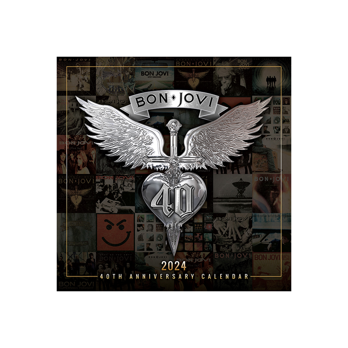 Bon Jovi 40th Anniversary 2024 Calendar Front