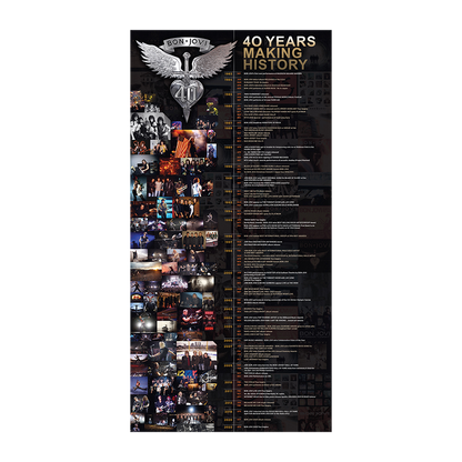 Bon Jovi 40th Anniversary 2024 Calendar Timeline