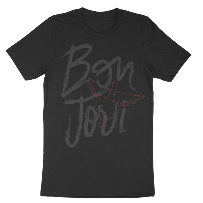 Brush Strokes Black T-Shirt