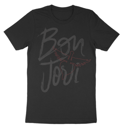 Brush Strokes Black T-Shirt