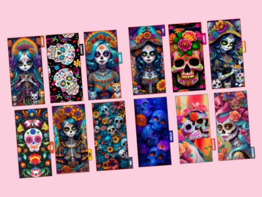 Cash Envelopes | Calaveras Dia de Muertos | 12 month Set | PRE-ORDER
