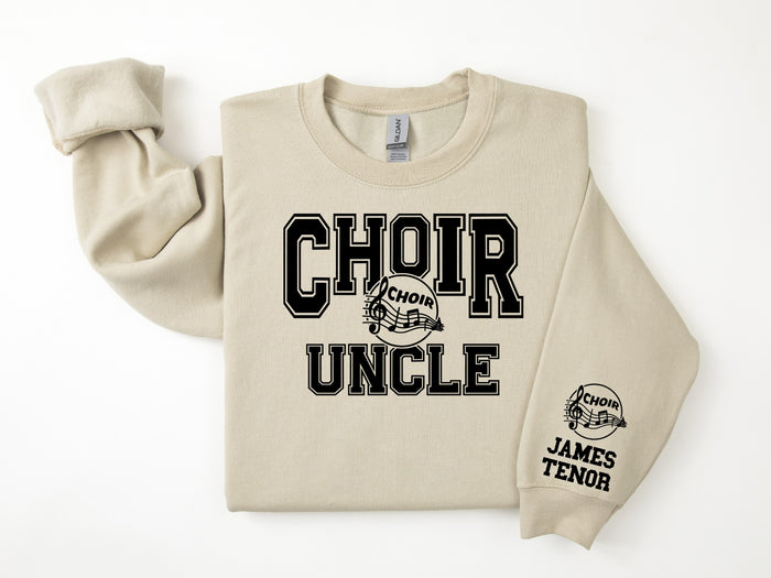 Choir Personalized Sweatshirt for Mom, Dad or Family Supporters