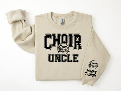 Choir Personalized Sweatshirt for Mom, Dad or Family Supporters