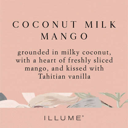 Coconut Milk Mango Statement Glass Candle