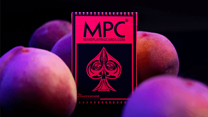 Fluorescent Playing Cards - Peach Edition Playing Cards by MPC