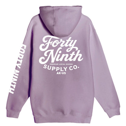 Forty Ninth Script Lavender Hoodie