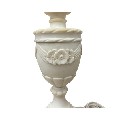 Found Alabaster Marble Lamp Base