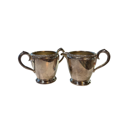 Found Milk and Sugar Bowl