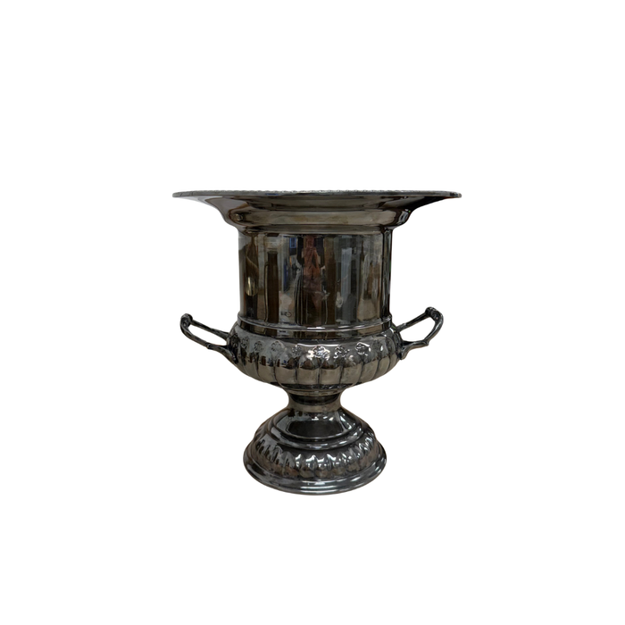 Found Silver Champagne Bucket - Pedestal Vase