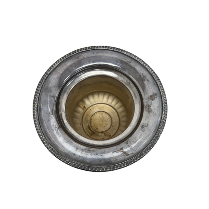 Found Silver Champagne Bucket - Pedestal Vase