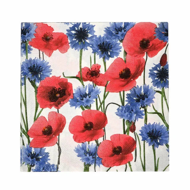 Karaca Home Serviettes en Papier Poppy Pack de 20 33x33 cm