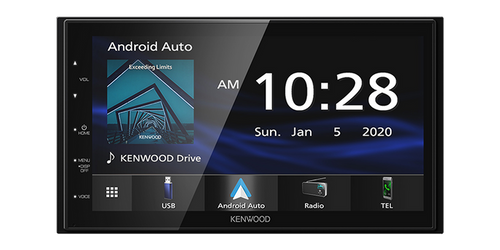 Kenwood Receiver 6.8" Apple CarPlay and Android Auto