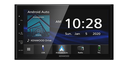 Kenwood Receiver 6.8" Apple CarPlay and Android Auto