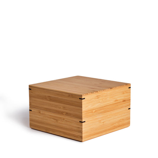Large Two-Tiered Square Lunch Box