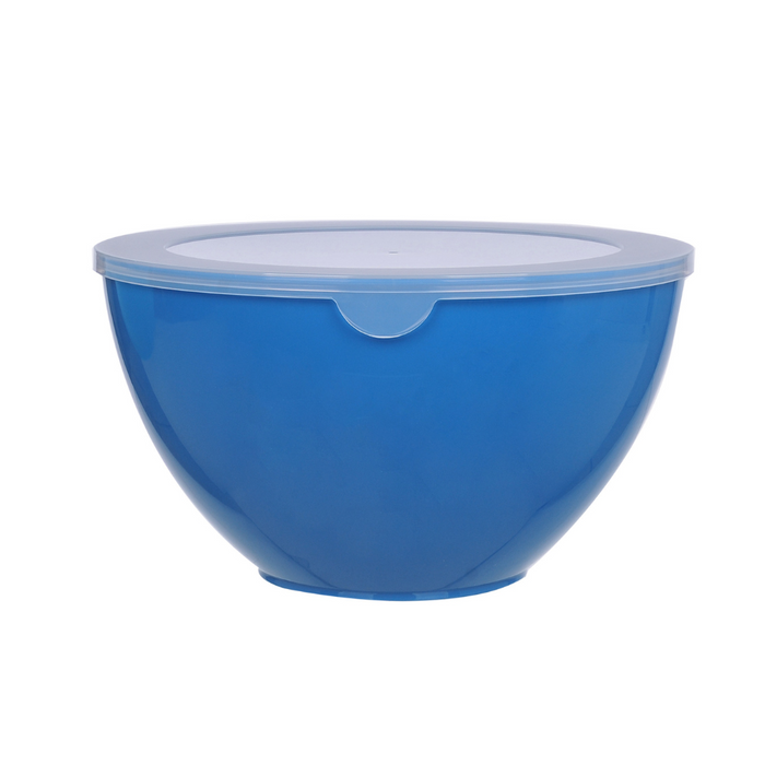 Milex 5-Piece Salad Bowl Set – Nesting Mixing & Serving Bowls with Silicone Lids