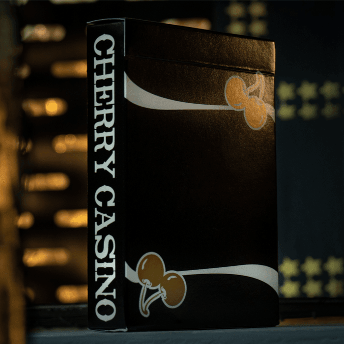 Monte Carlo Black and Gold Cherry Casino Playing Cards Playing Cards by Pure Imagination Projects