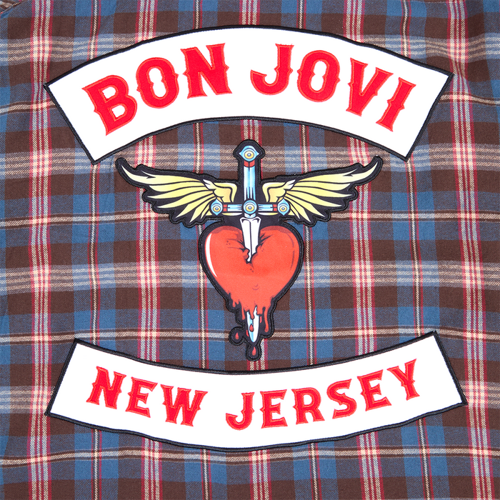 New Jersey Blue Pattern Flannel Detail