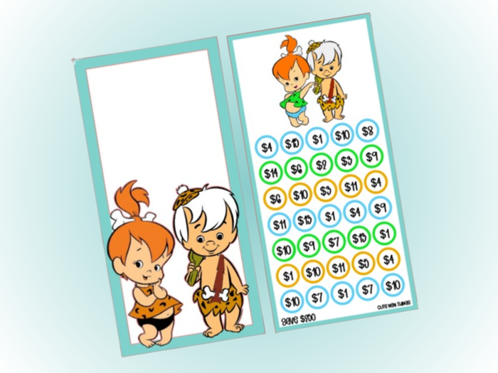 Pebbles & Bam Bam | Savings Insert & Envelope Bundle | 250