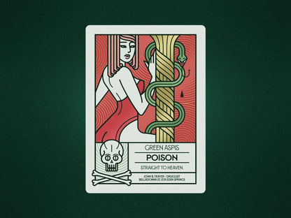 Poison Aspis Playing Cards Playing Cards by Thirdway Industries