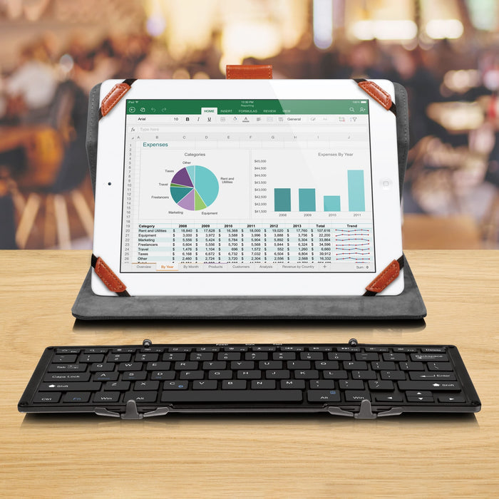 aluratek portable ultra slim bluetooth keyboard lifestyle