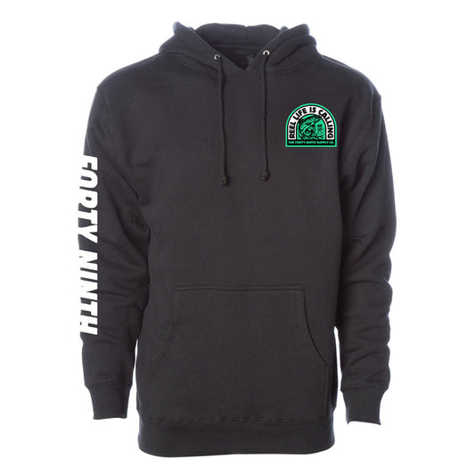 Reel Life Is Calling Black Hoodie