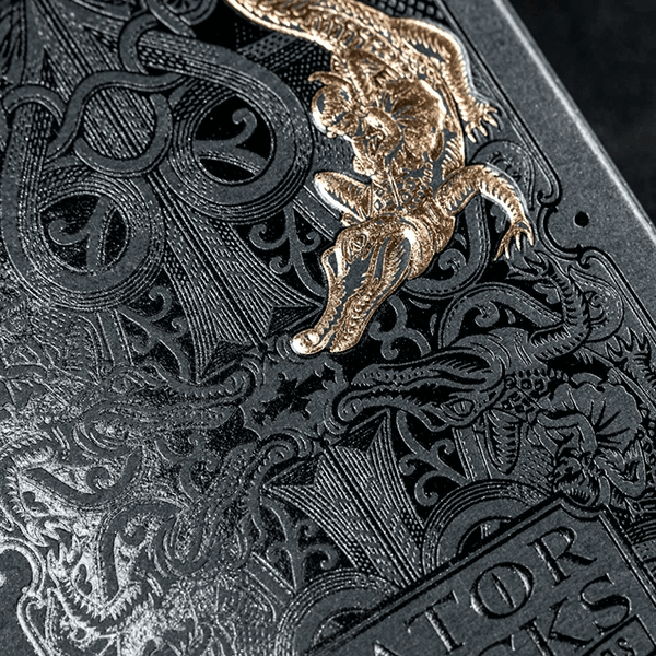 Rose Gold Gatorbacks Playing Cards by David Blaine