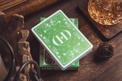 Smoke & Mirrors Playing Cards - V8 Green Standard Edition Playing Cards by Smoke & Mirrors Playing Cards