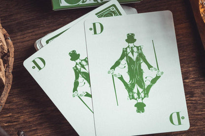 Smoke & Mirrors Playing Cards - V8 Green Standard Edition Playing Cards by Smoke & Mirrors Playing Cards