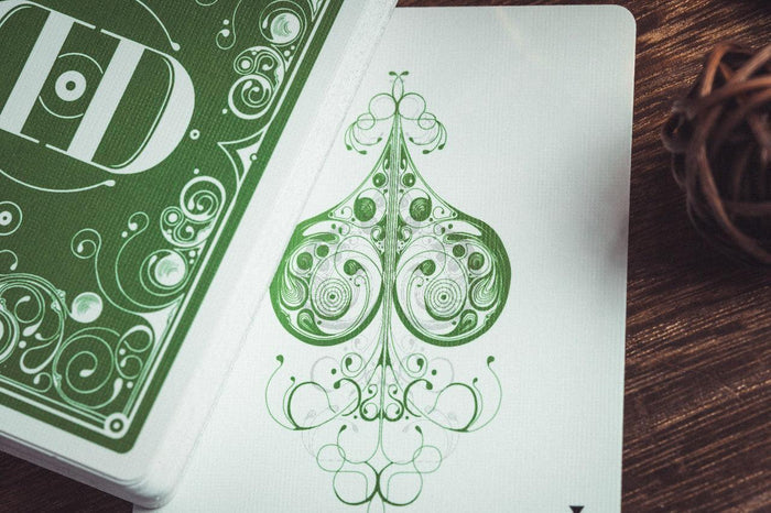Smoke & Mirrors Playing Cards - V8 Green Standard Edition Playing Cards by Smoke & Mirrors Playing Cards