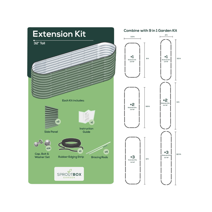 Sproutbox 32" Tall Garden Box Extension Kit
