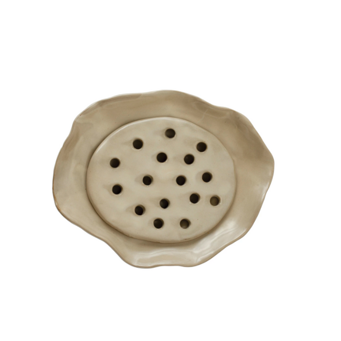 Stoneware Soap Dish