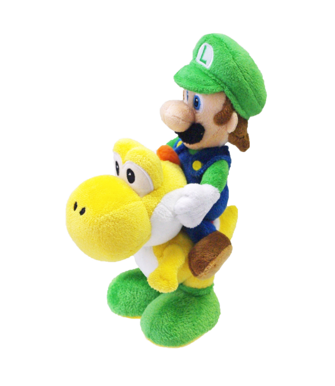 Super Mario - Luigi Riding Yoshi 8" Plush
