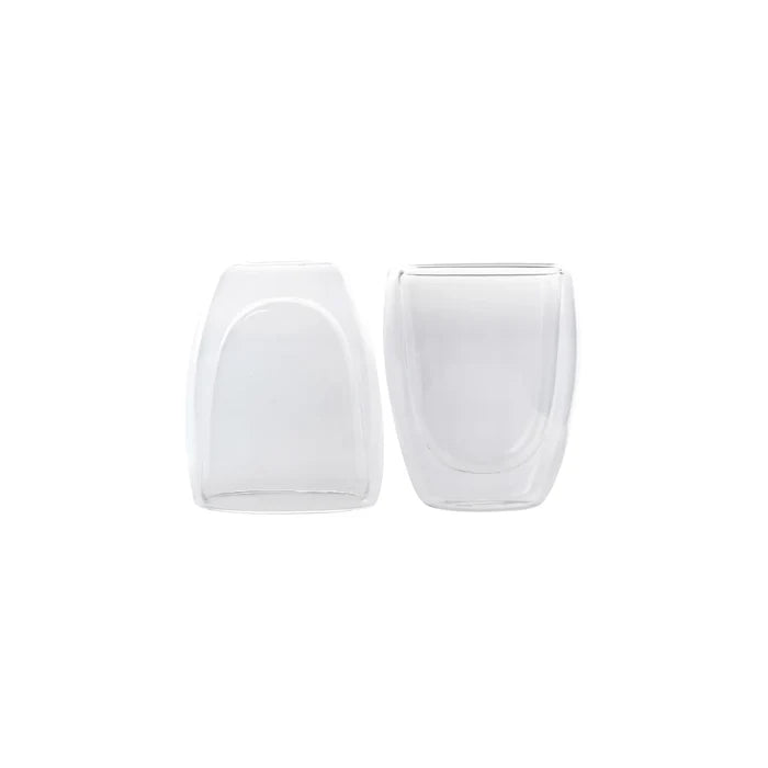 Tasses Karaca à double paroi en verre borosilicate pour 2 personnes, 150 ml