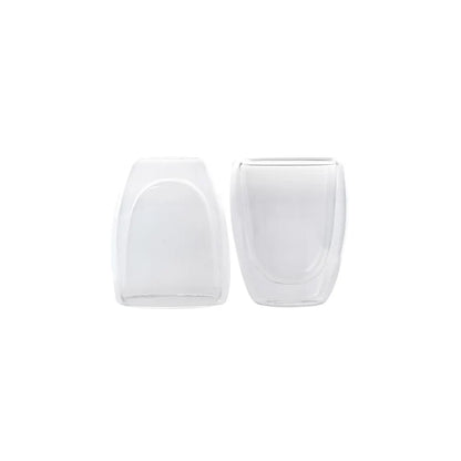 Tasses Karaca à double paroi en verre borosilicate pour 2 personnes, 150 ml