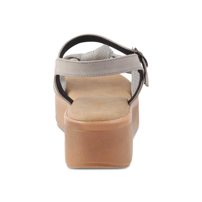 The Brera Grey Women's Platform Wedge Sandals Tresmode - Tresmode
