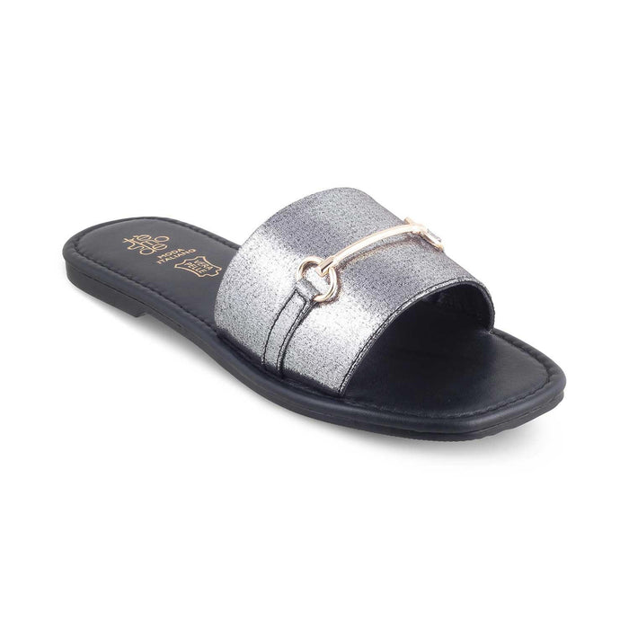 The Cari Pewter Women's Dress Flats Tresmode - Tresmode