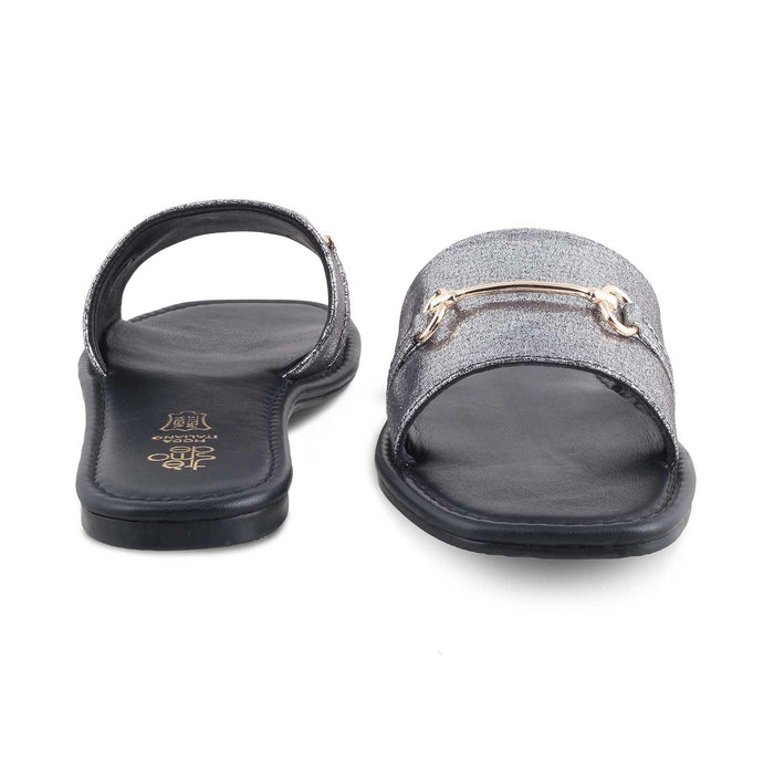 The Cari Pewter Women's Dress Flats Tresmode - Tresmode