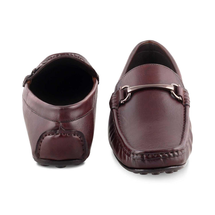 The Cecomf Brown Men's Leather Driving Loafers Tresmode - Tresmode