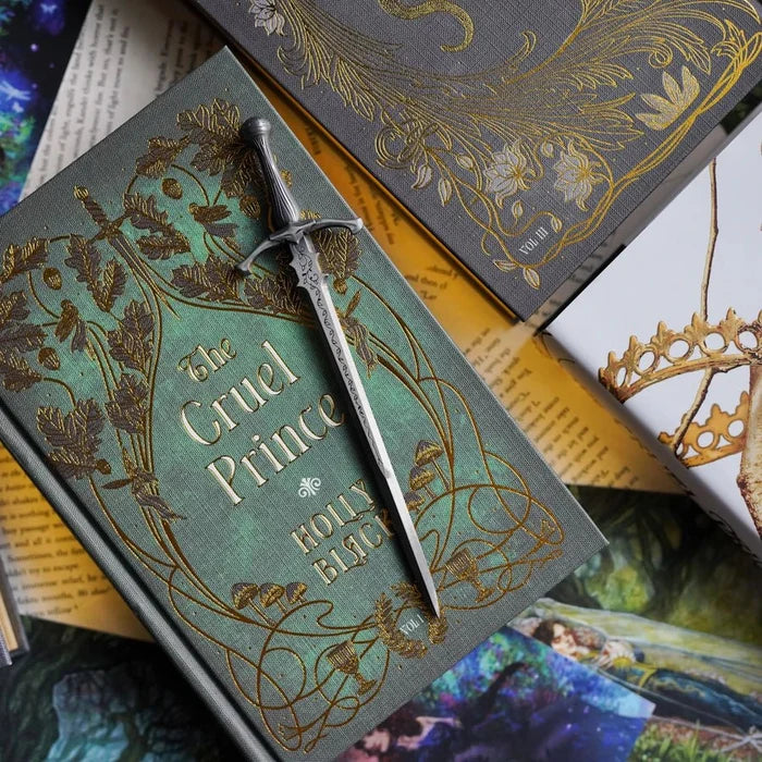The Cruel Prince Nightfell Replica Letter Opener designed to look like an intricate miniature version of Jude Duarte's sword