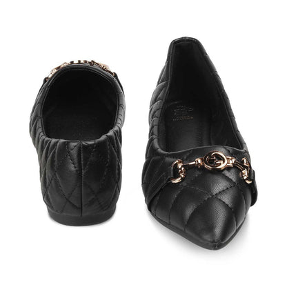 The Delta Black Women's Dress Ballerinas Flats - Tresmode