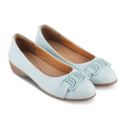The Geom Blue Women's Dress Ballerinas Tresmode - Tresmode