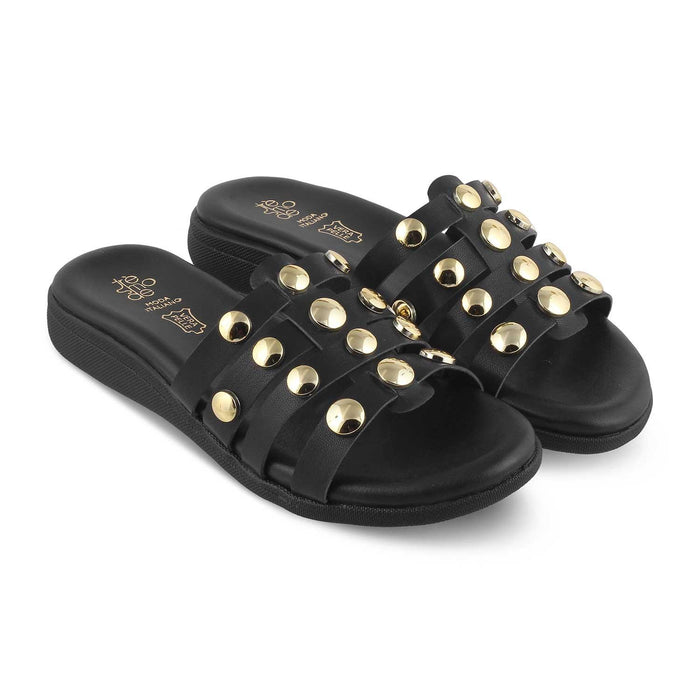 The Monrow Black Women's Dress Flats Tresmode - Tresmode