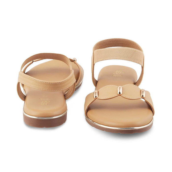 The Studflat Tan Women's Casual Flats Tresmode - Tresmode